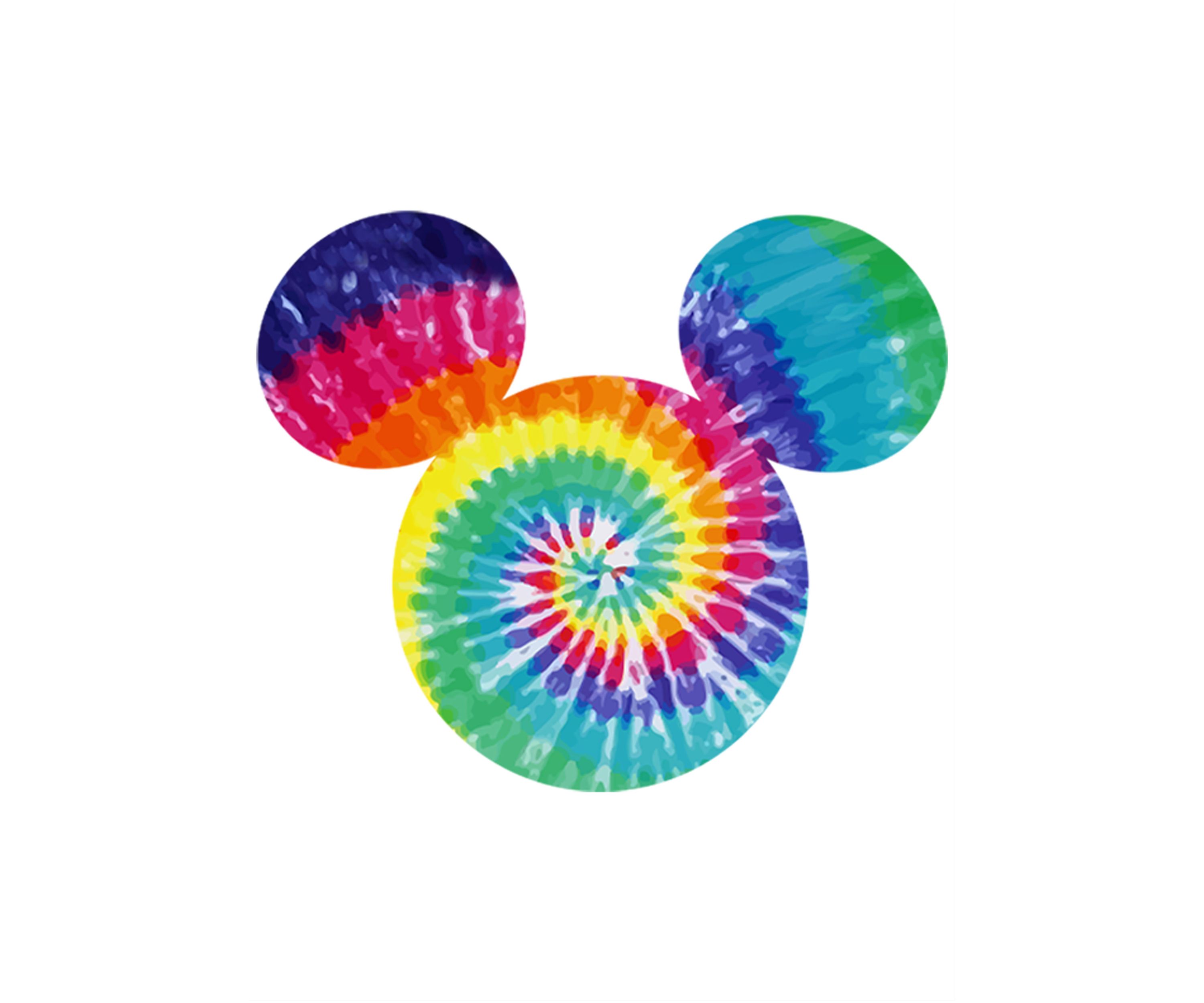  Tie Dye Fill Graphic Crew Fleece Sweatshirt