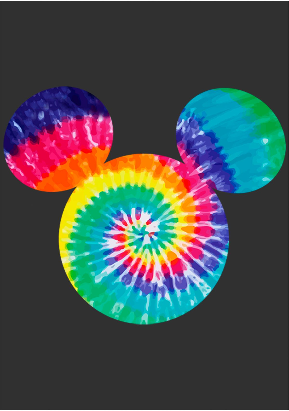 Big & Tall Mickey Classic Tie Dye Fill Graphic Short Sleeve T-Shirt