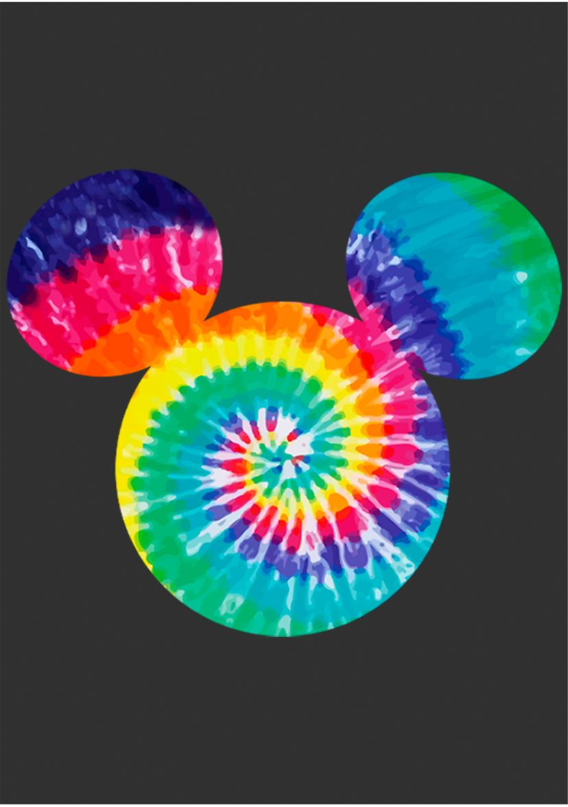 Big & Tall Mickey Classic Tie Dye Fill Graphic Short Sleeve T-Shirt