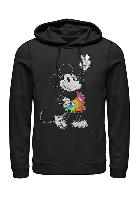 Disney® Tie Dye Mickey Stroked Fleece Graphic Hoodie