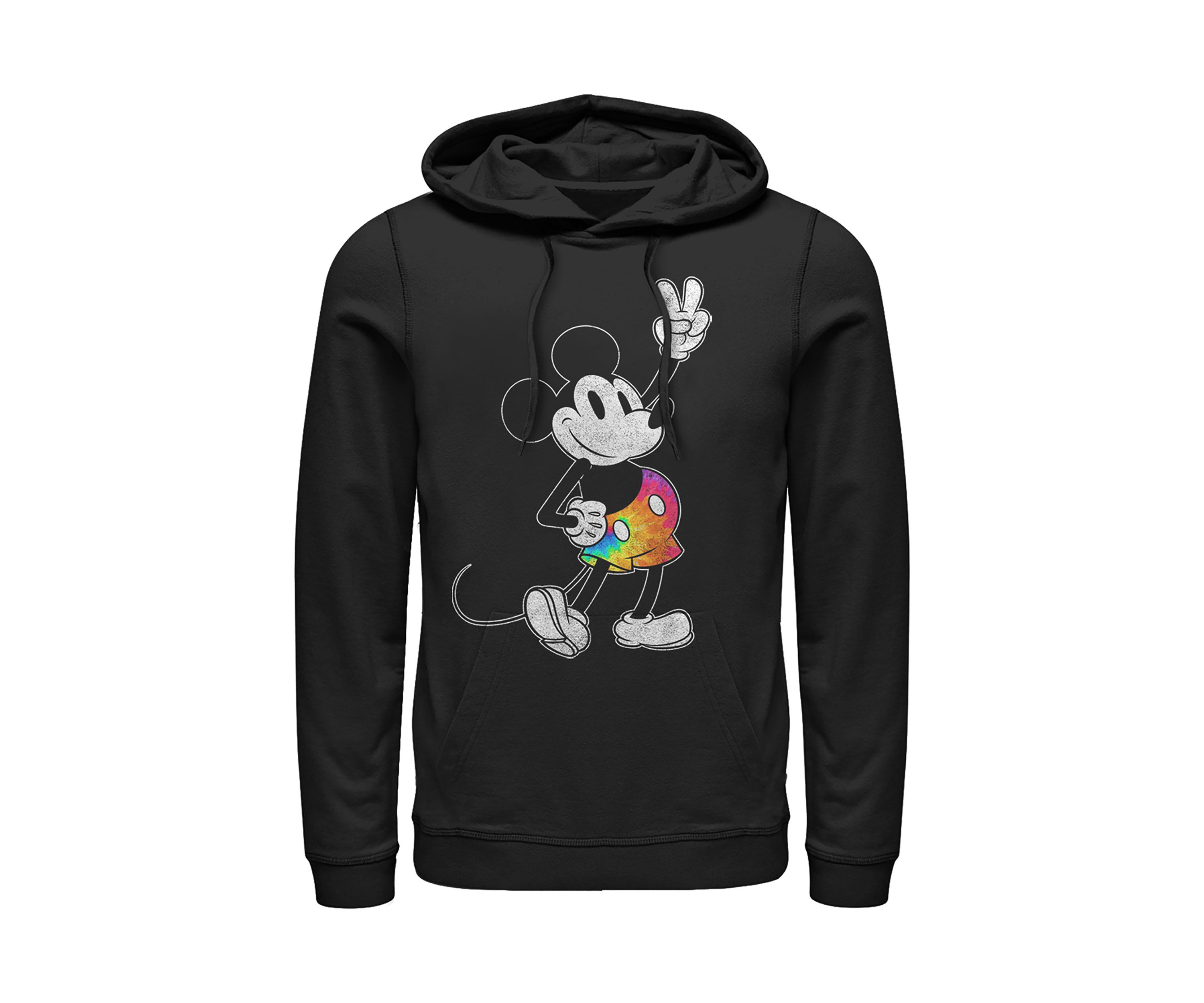  Tie Dye Mickey Stroked Fleece Graphic Hoodie