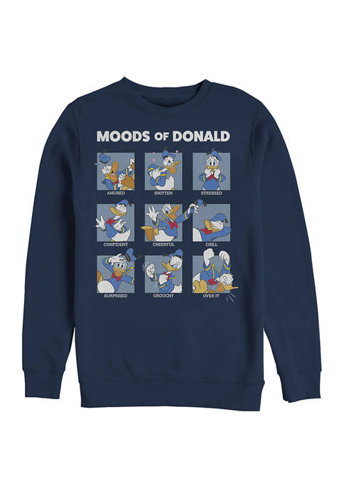 Donald Moods Crew Fleece Graphic Sweatshirt