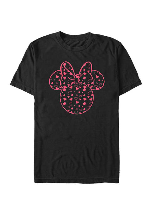 Disney® Minnie Hearts Fill Short Sleeve Graphic T-Shirt