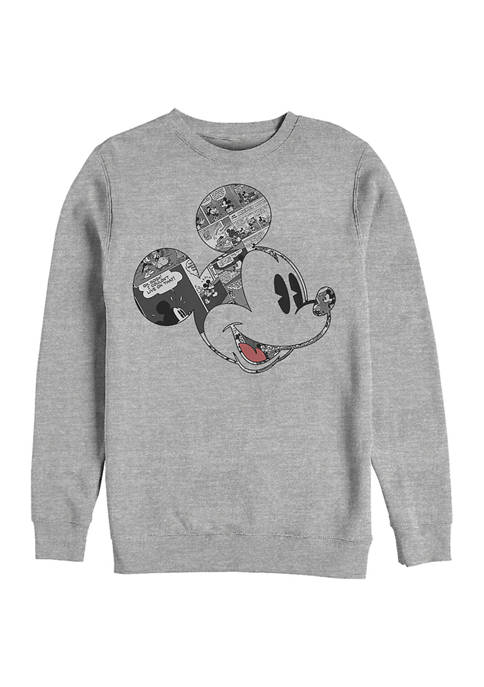 Comic Mouse Crew Fleece Graphic Sweatshirt