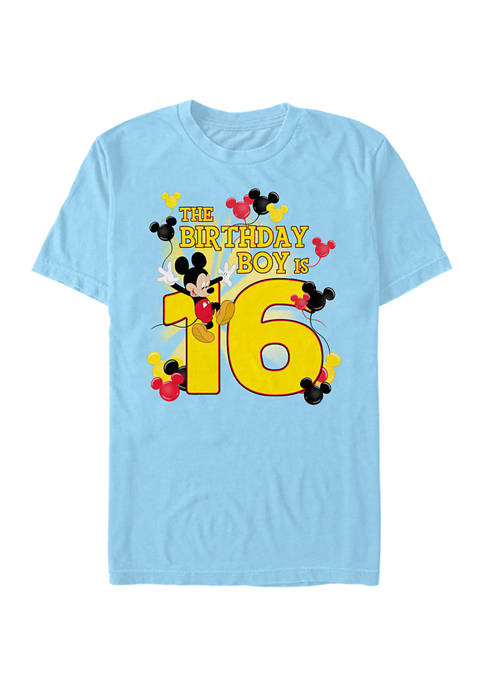 Disney® Birthday Boy Is 16 Short Sleeve Graphic