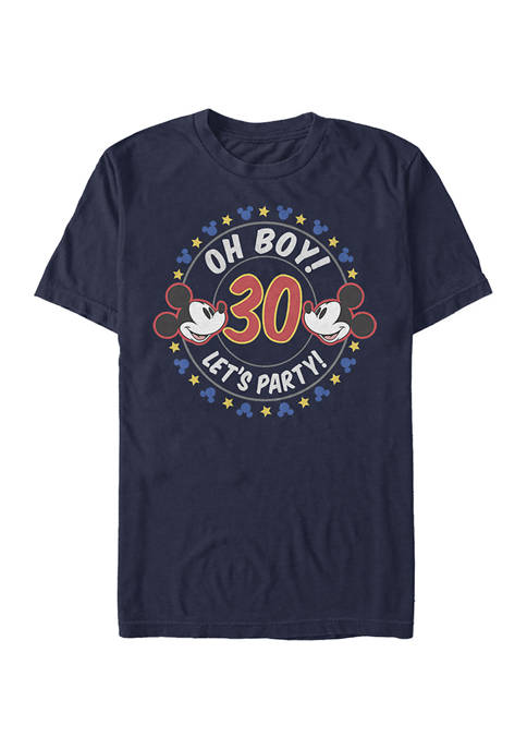 Oh Boy Mickey 30 Short Sleeve Graphic T-Shirt