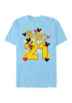 Birthday Boy Is 21 Short Sleeve Graphic T-Shirt
