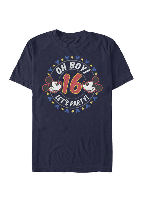 Oh Boy Mickey 16 Short Sleeve Graphic T-Shirt