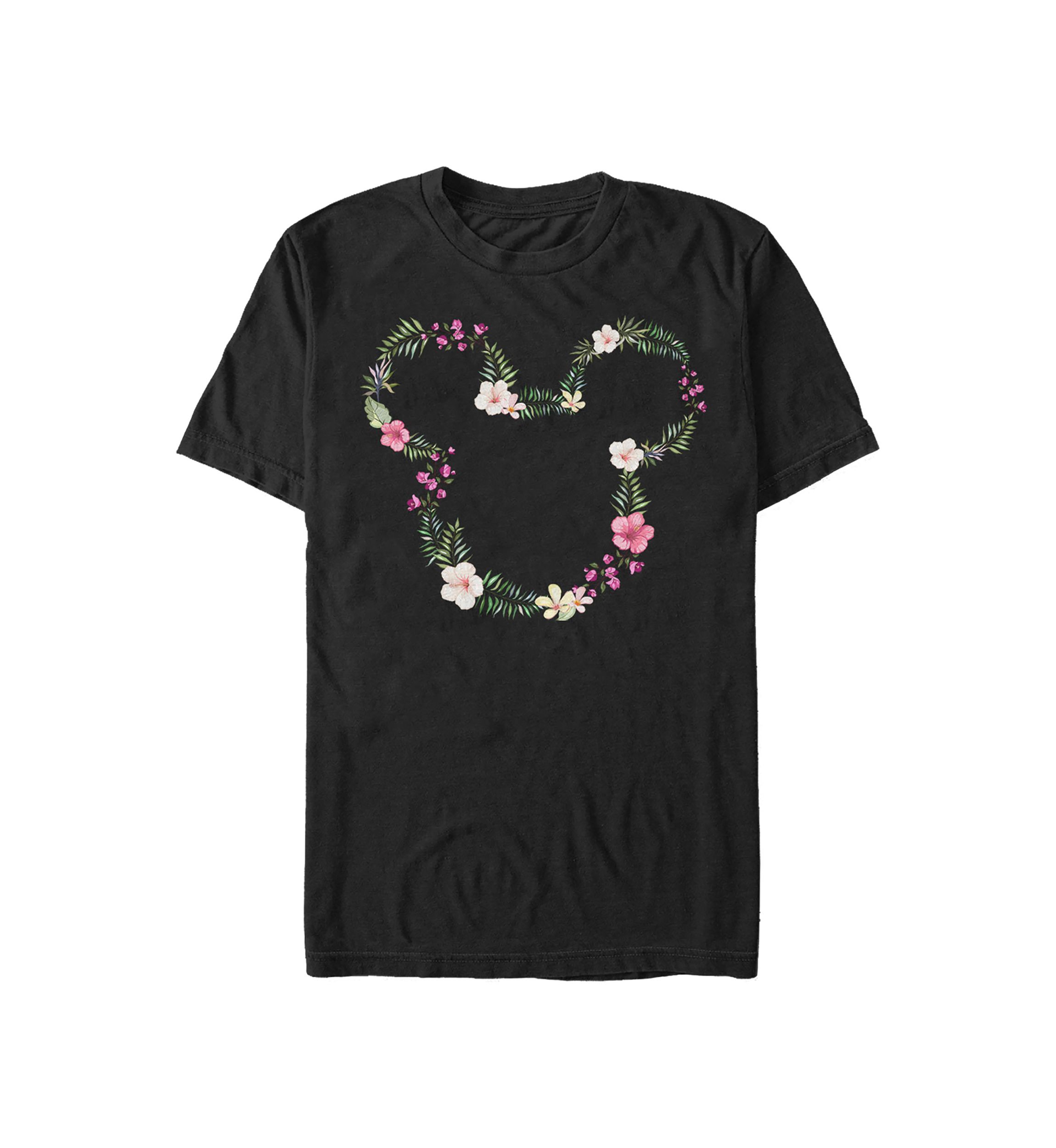 Floral Mickey Short Sleeve Graphic T-Shirt