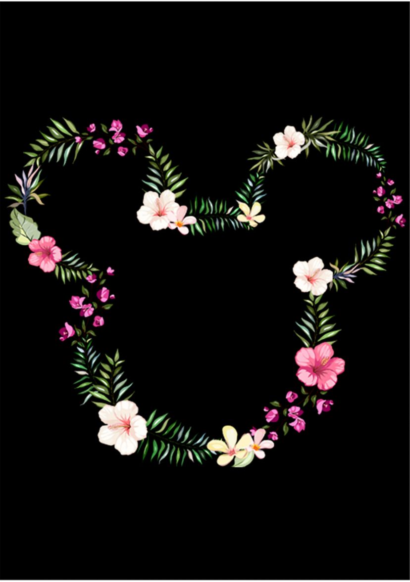 Floral Mickey Short Sleeve Graphic T-Shirt