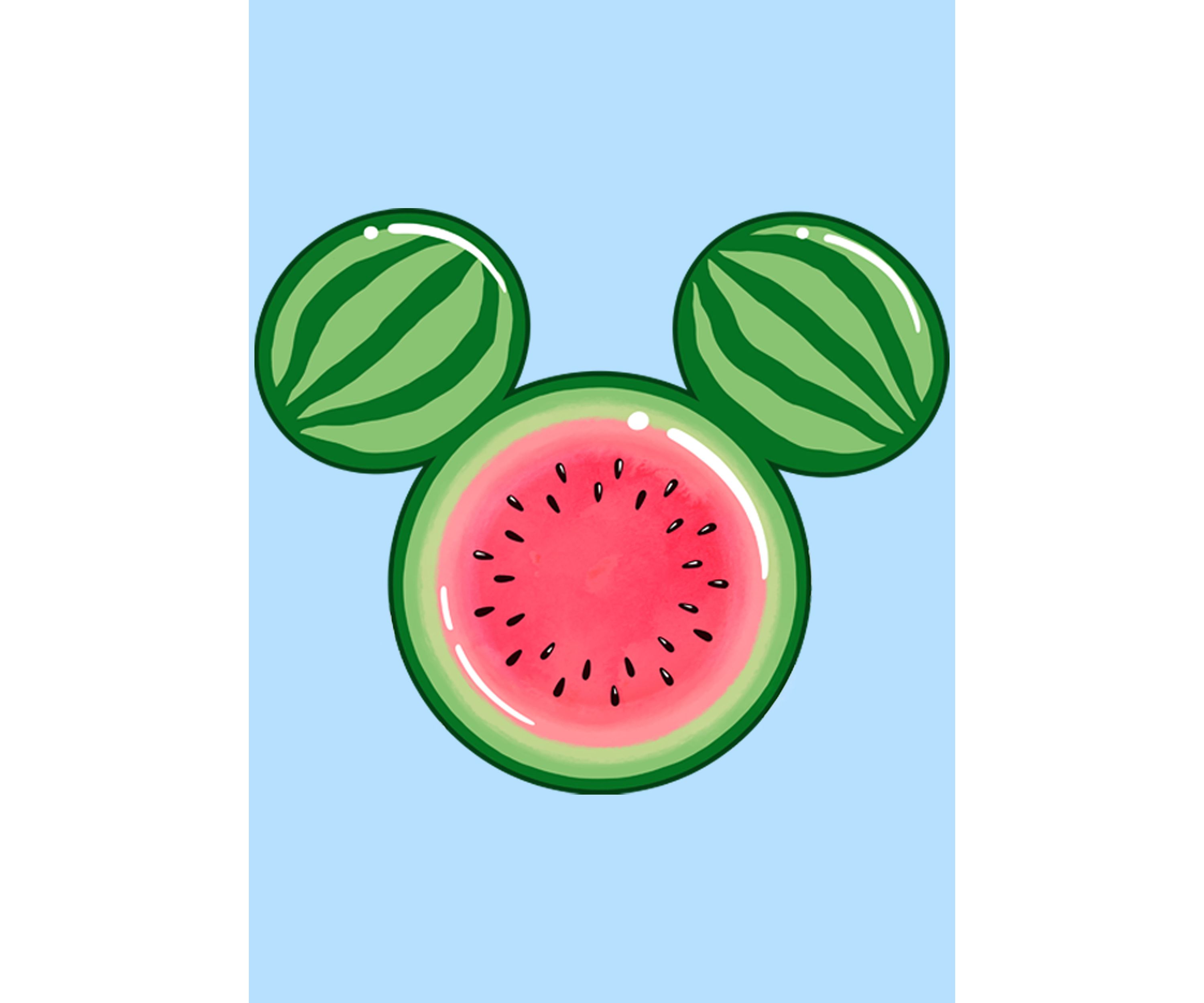 Watermelon Ears Short Sleeve Graphic T-Shirt
