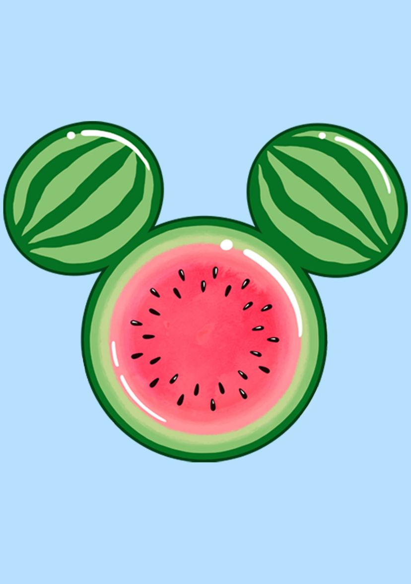 Watermelon Ears Short Sleeve Graphic T-Shirt