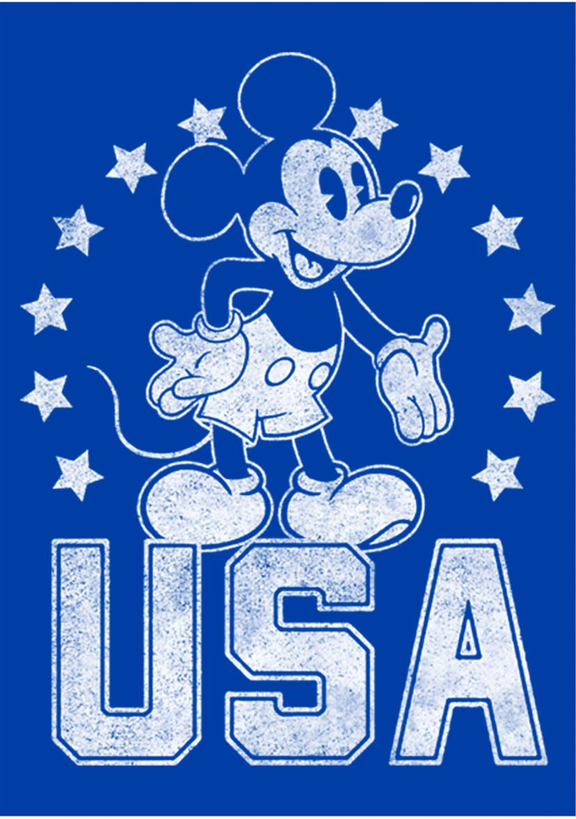 Usa Mickey Graphic T-Shirt
