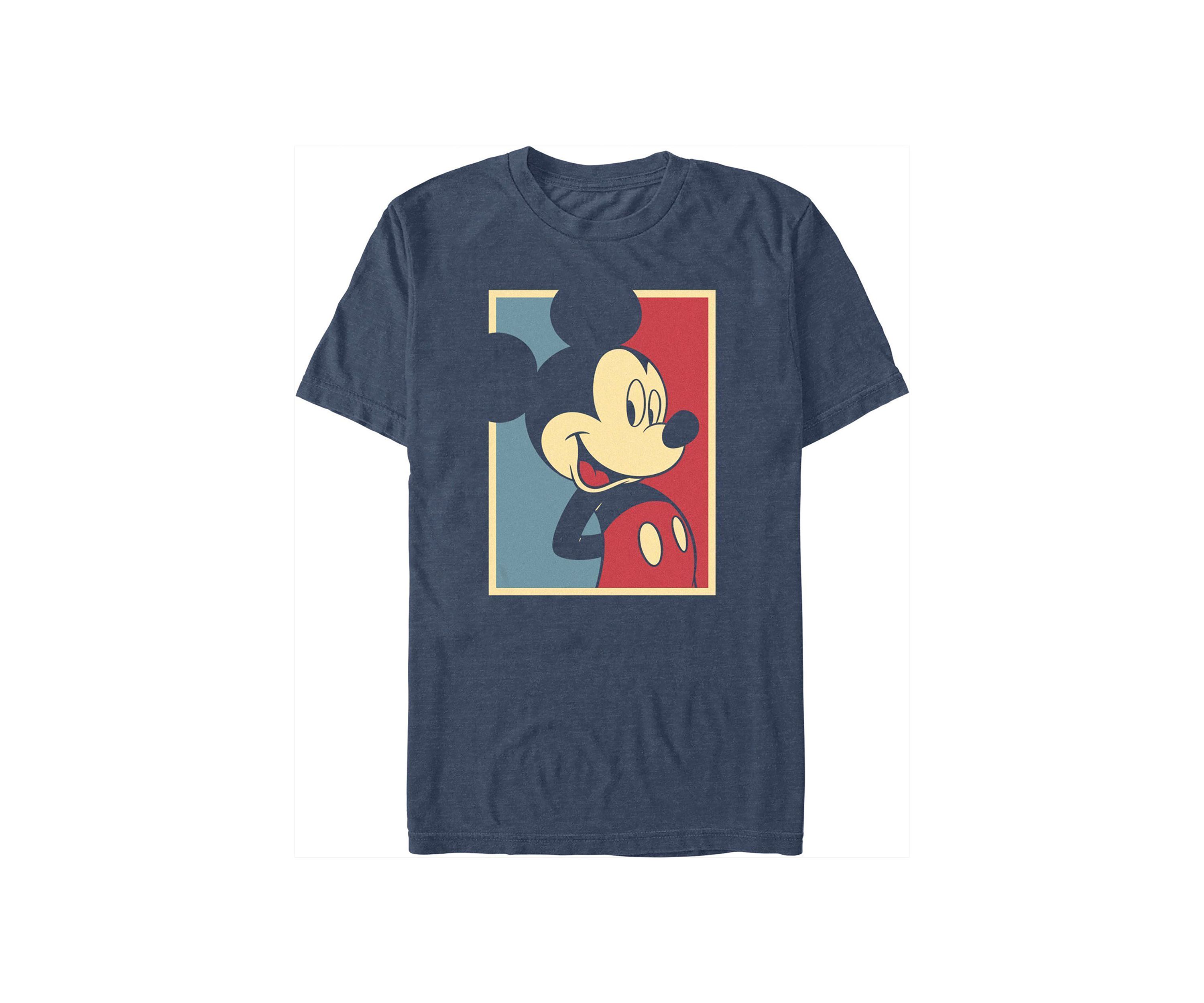 Big & Tall Mickey Red And Blue Graphic T-Shirt