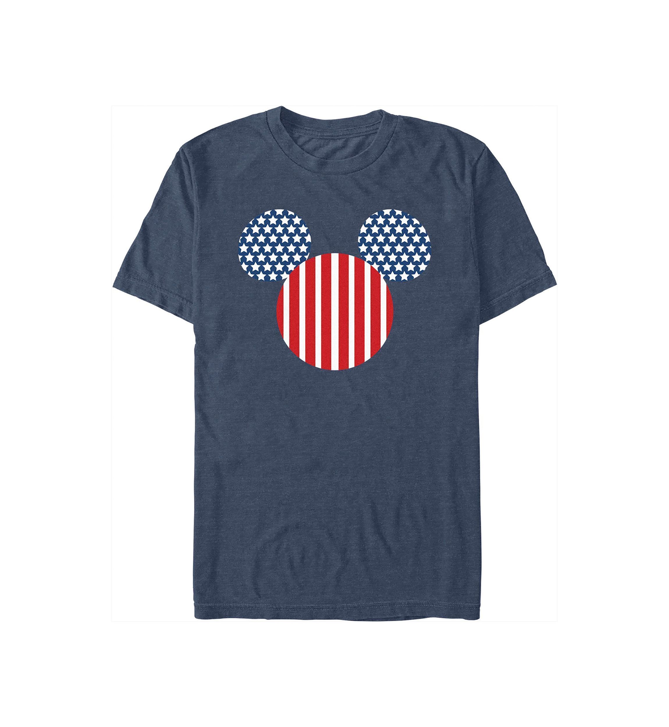 Big & Tall Mickey Flag Fill Graphic T-Shirt