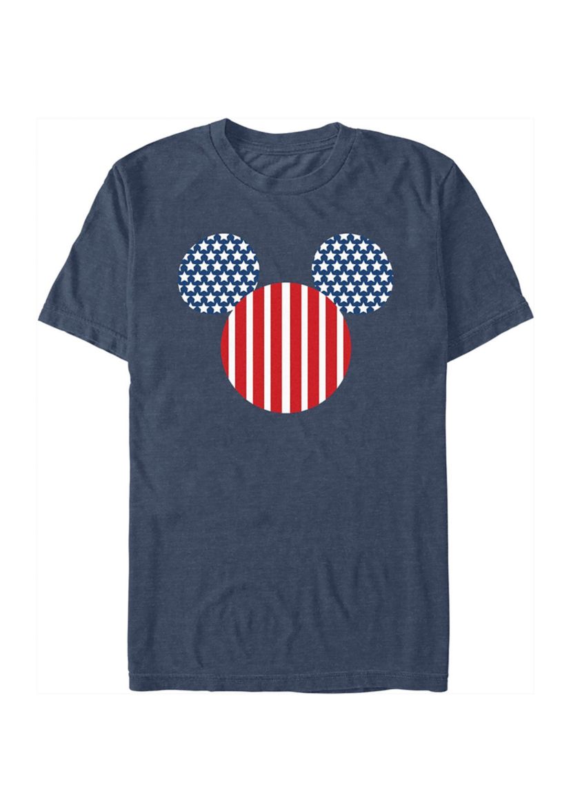 Big & Tall Mickey Flag Fill Graphic T-Shirt