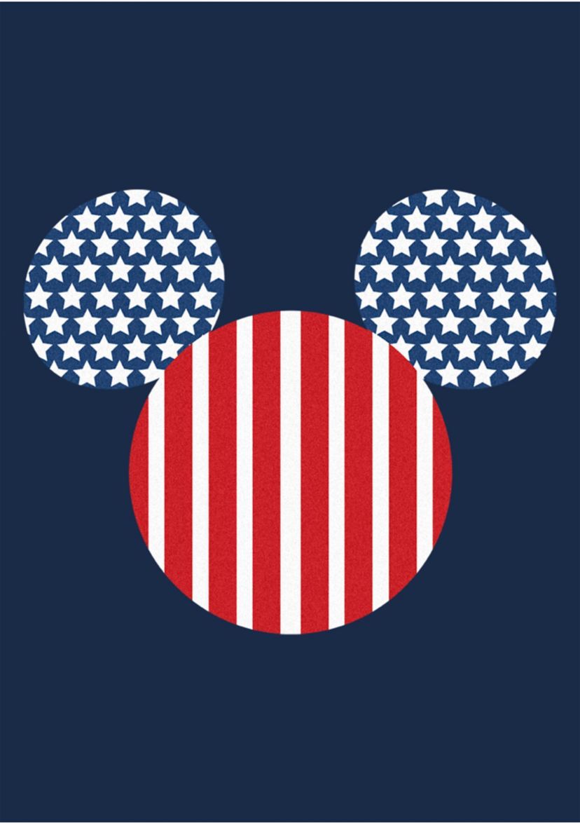 Big & Tall Mickey Flag Fill Graphic T-Shirt