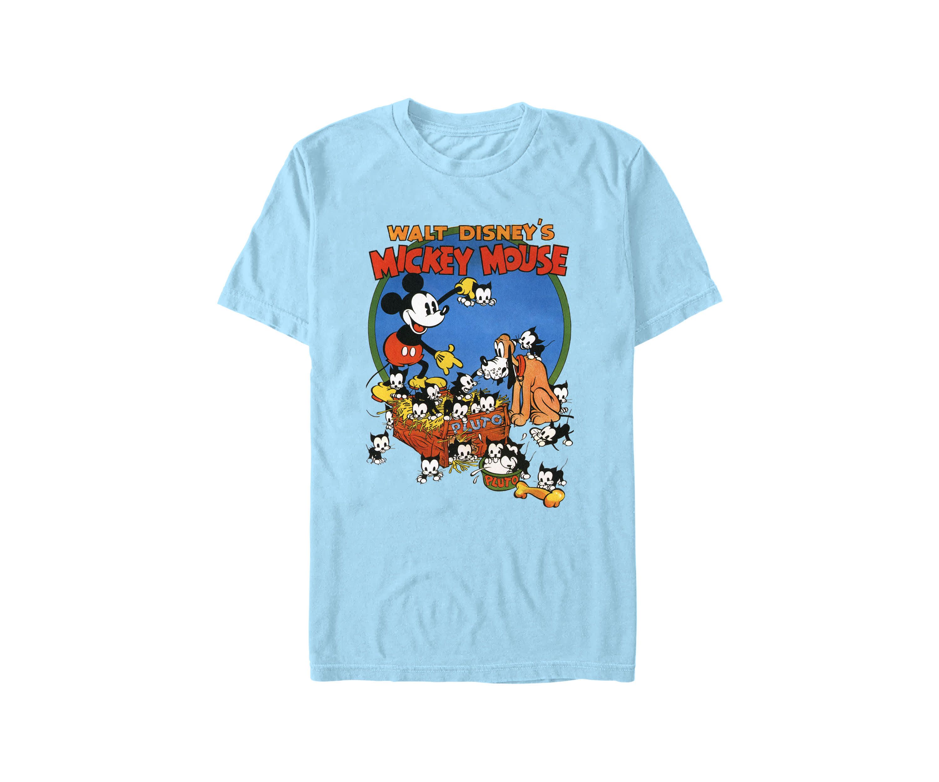 Dog Mouse & Cats Graphic T-Shirt