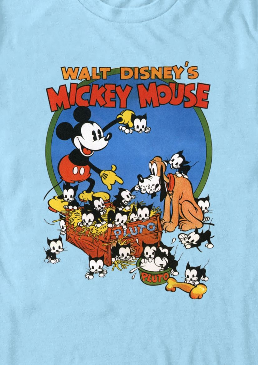 Dog Mouse & Cats Graphic T-Shirt