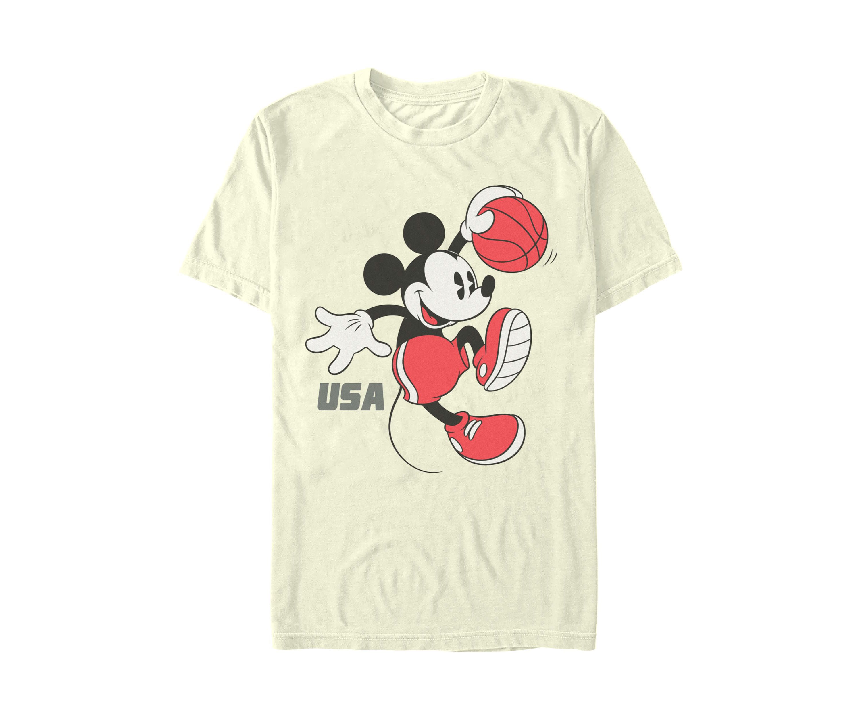 Mickey Usa Basketball Graphic T-Shirt
