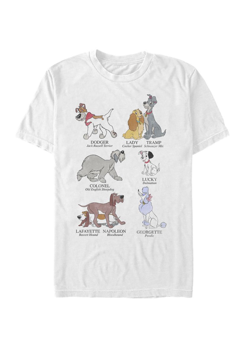  Dog Breeds Short Sleeve T-Shirt
