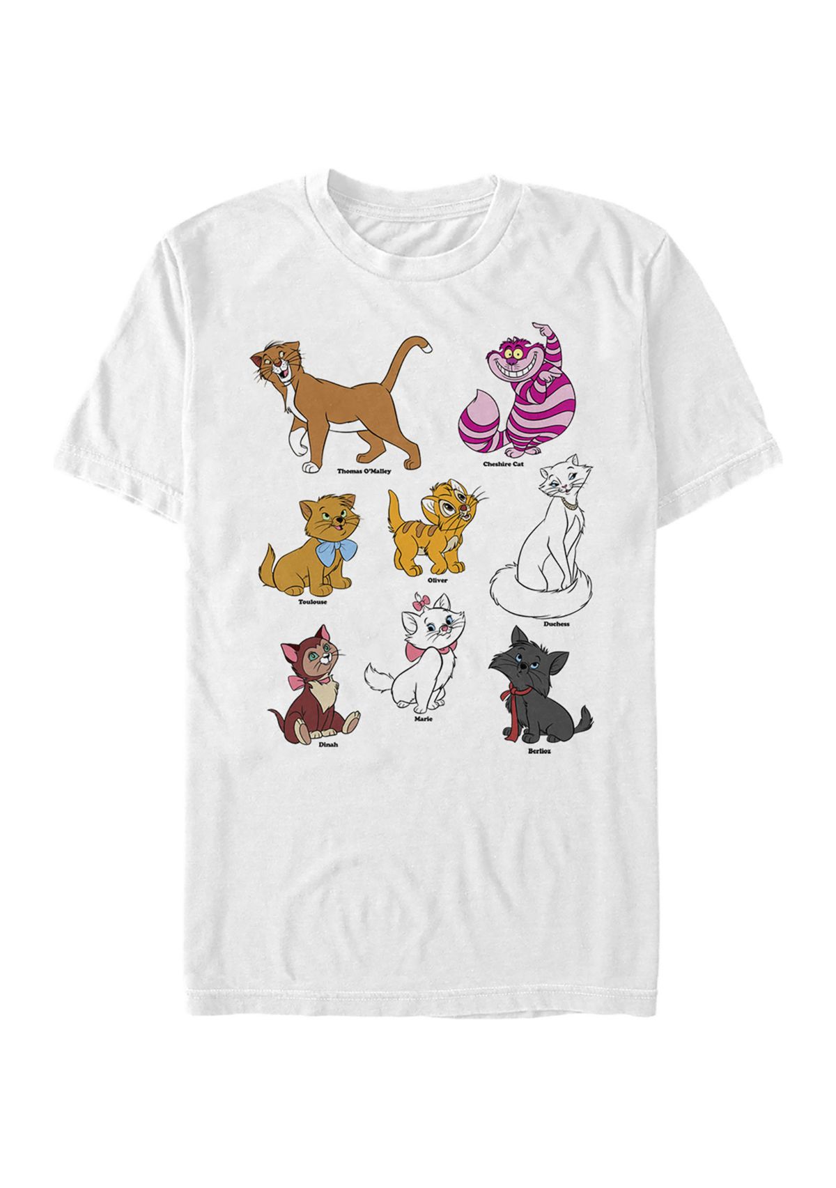 Cats Grid Short Sleeve Graphic T-Shirt