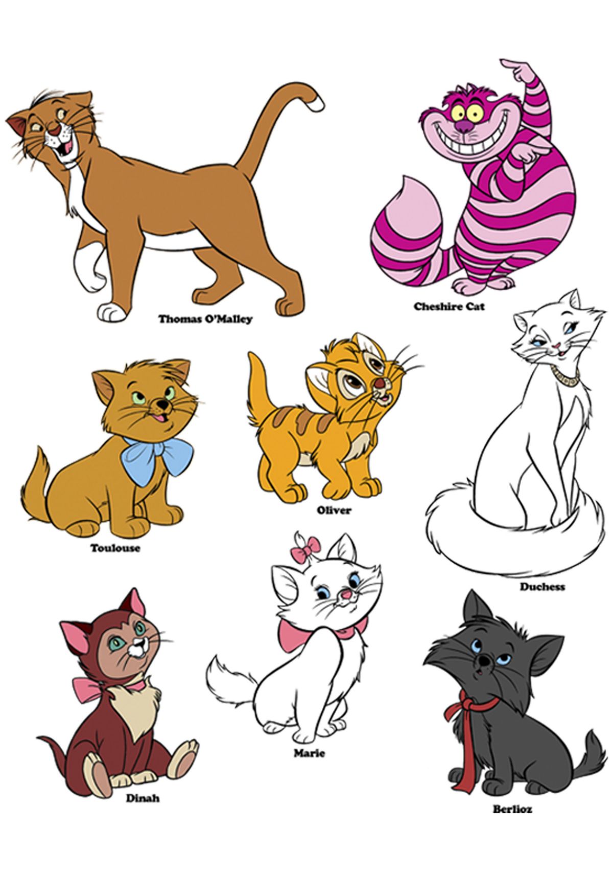 Cats Grid Short Sleeve Graphic T-Shirt