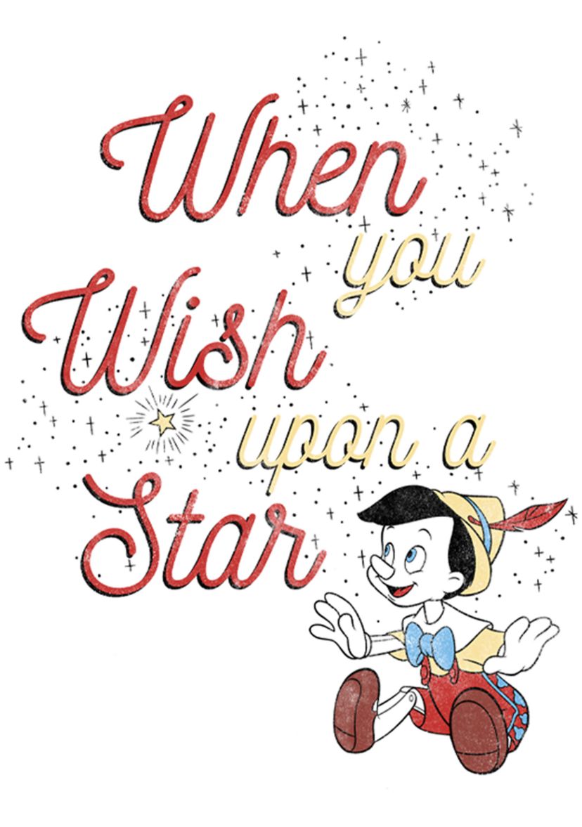  Wishing Star Long Sleeve Crew Graphic  T-Shirt