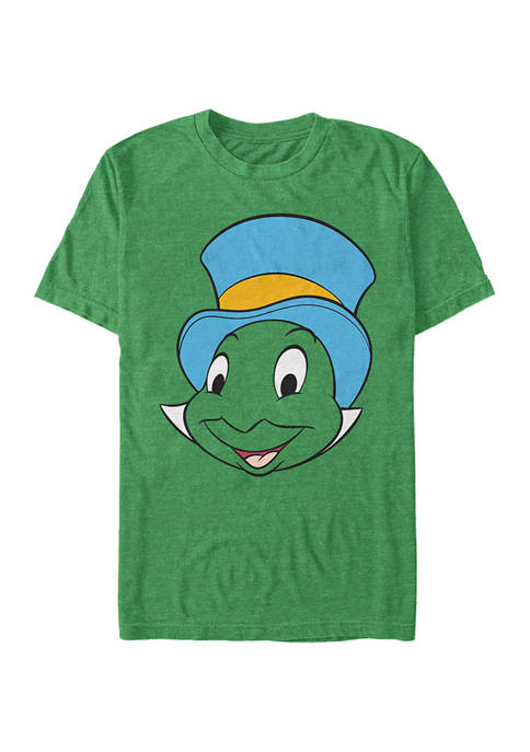 Disney® Jiminy Face Short Sleeve Graphic T-Shirt