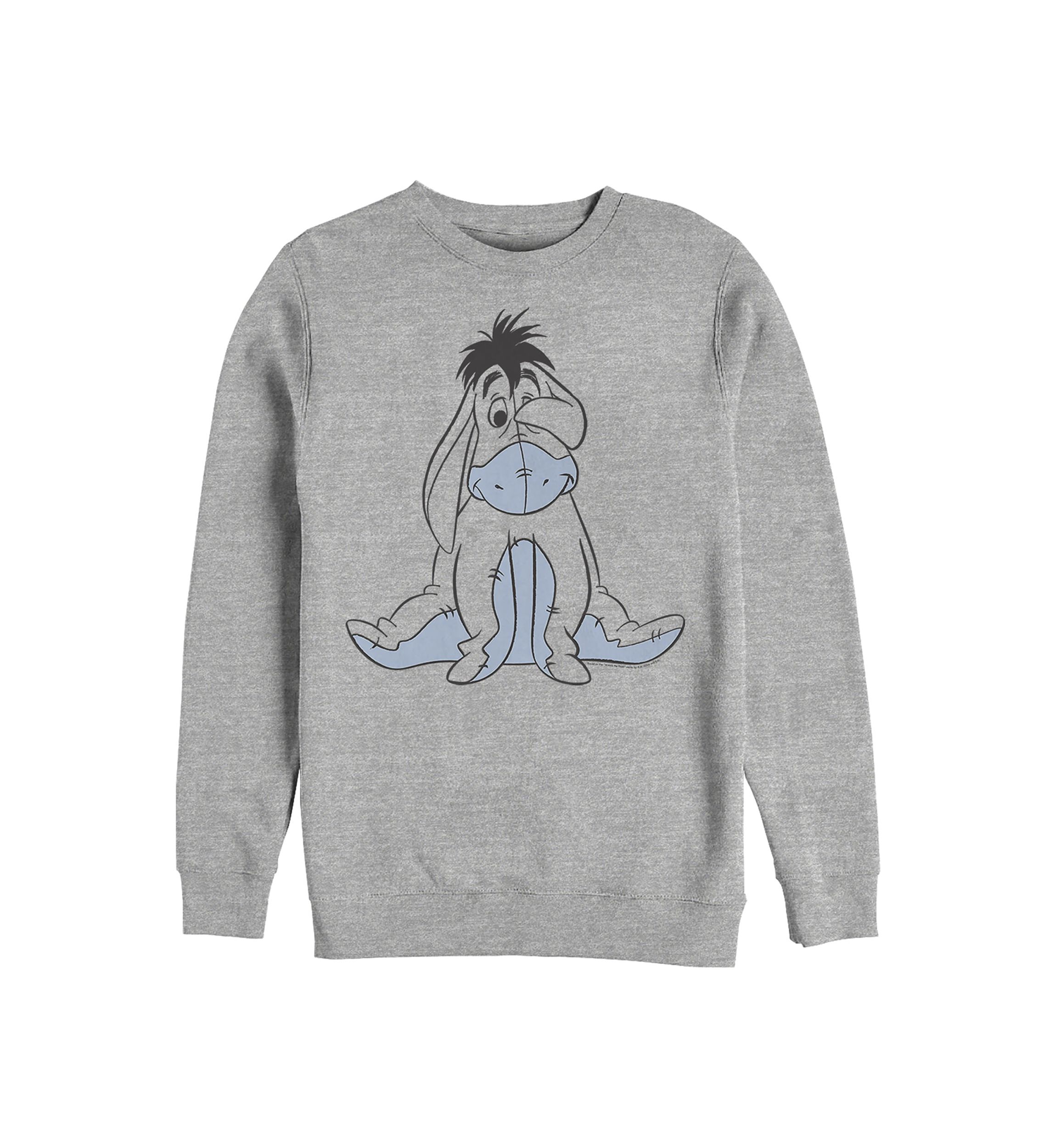 Basic Sketch Eeyore Crew Fleece Graphic Sweatshirt