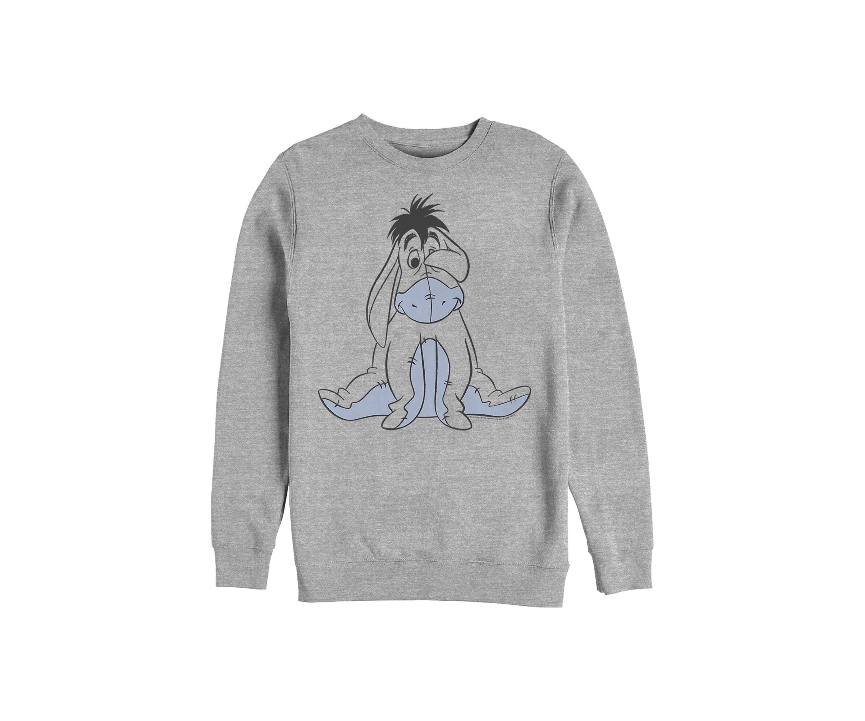Basic Sketch Eeyore Crew Fleece Graphic Sweatshirt