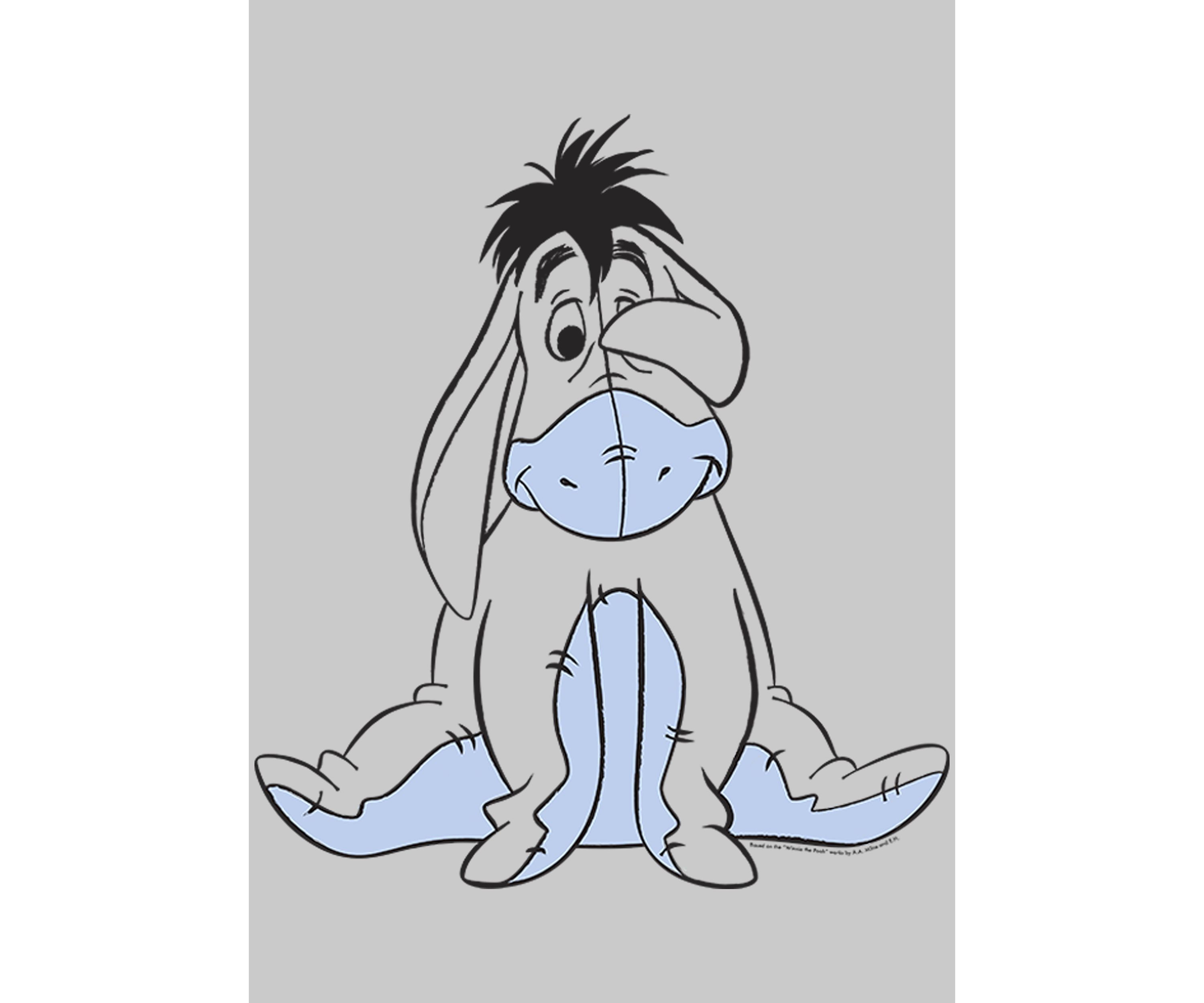 Basic Sketch Eeyore Crew Fleece Graphic Sweatshirt