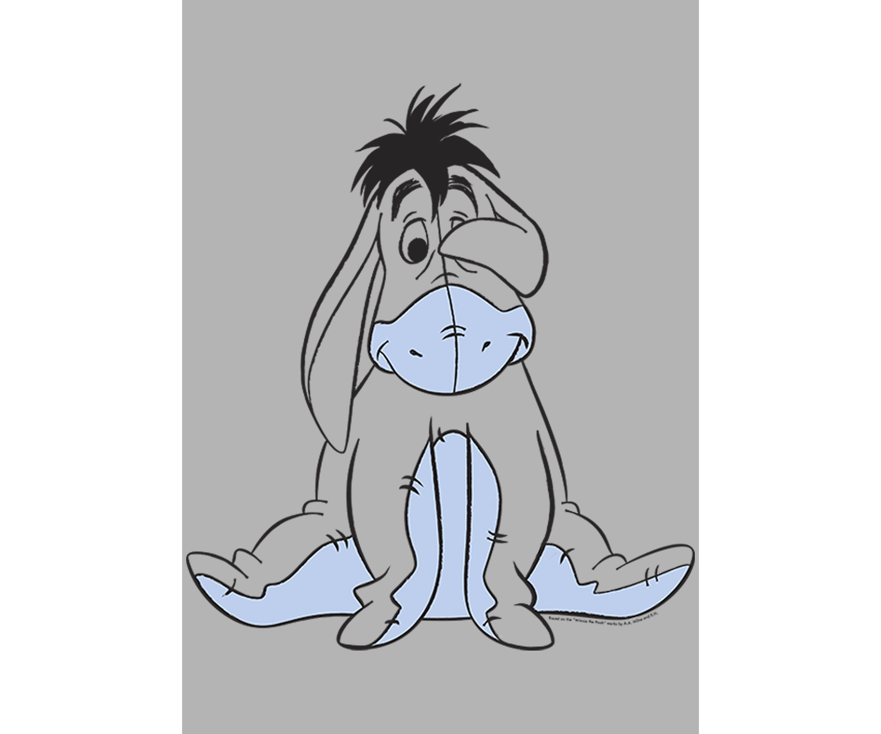 Basic Sketch Eeyore Fleece Graphic Hoodie
