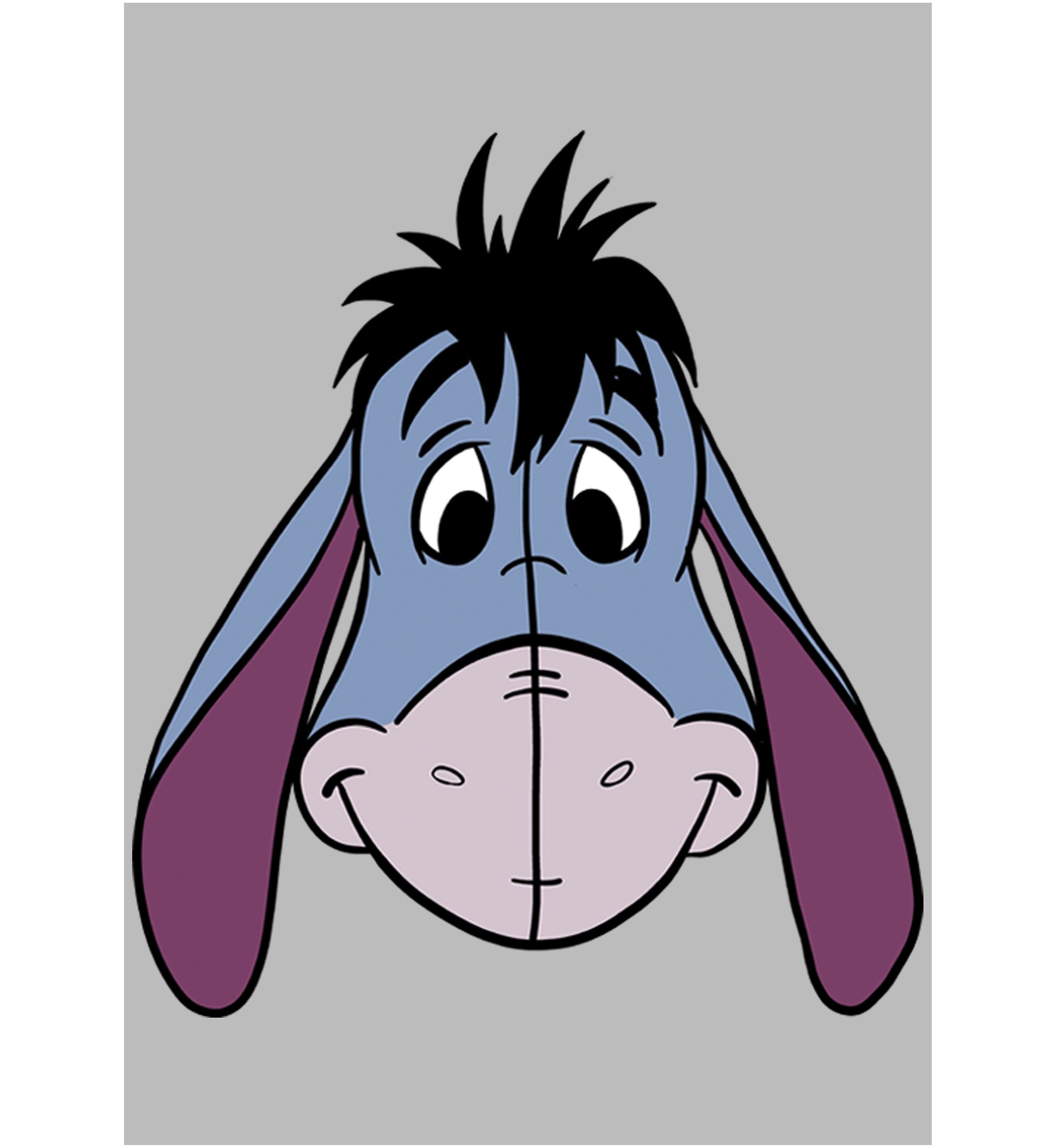 Eeyore Big Face Short Sleeve  Graphic T-Shirt