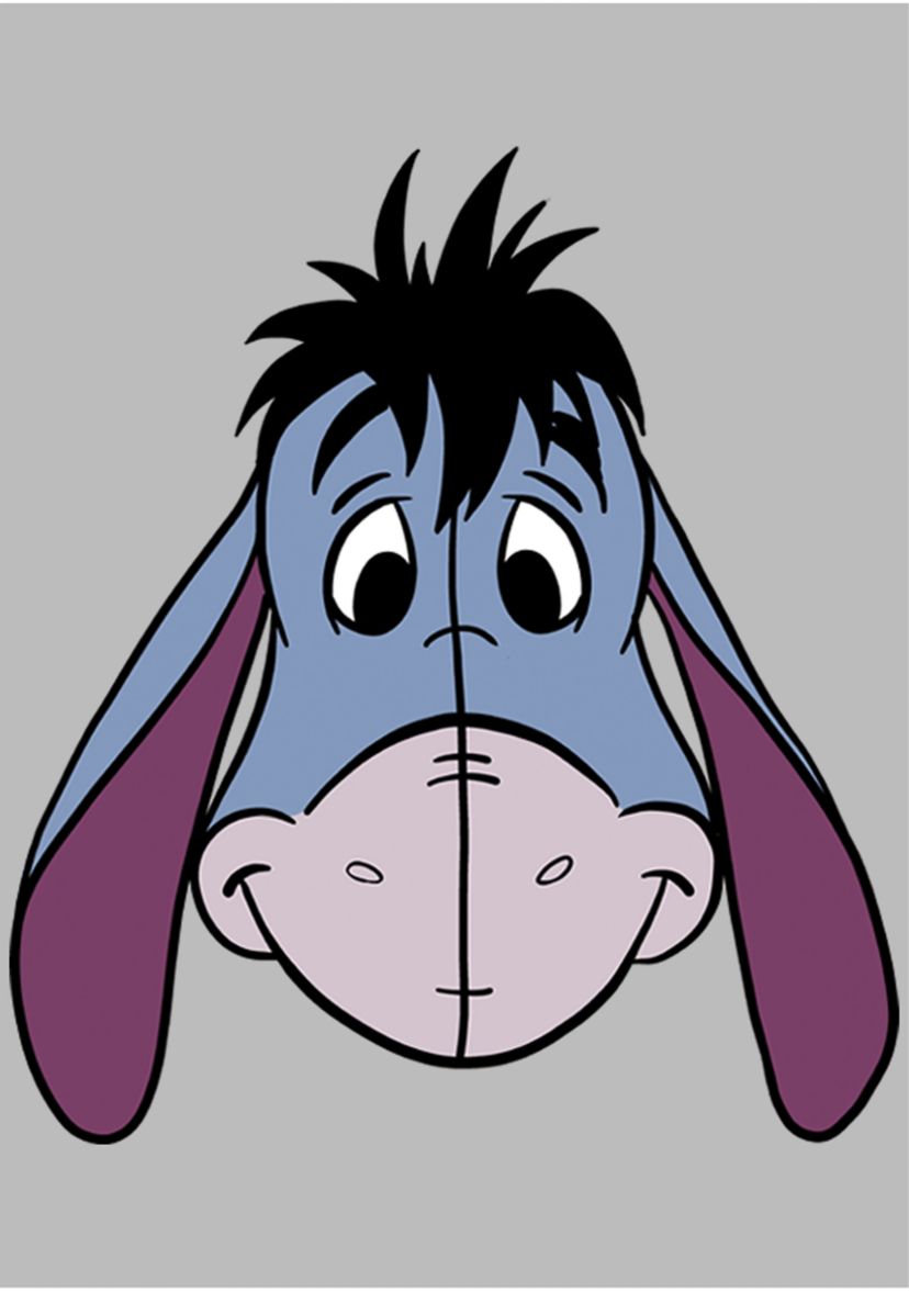 Eeyore Big Face Short Sleeve  Graphic T-Shirt