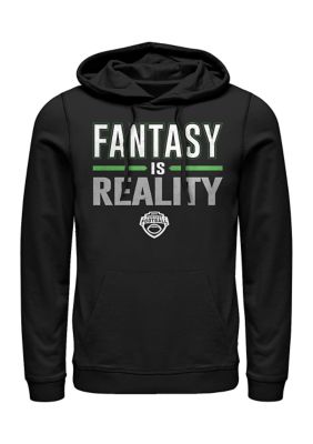 Men's ESPN Fantasy Is Reality Graphic Fleece Hoodie, Black, Medium