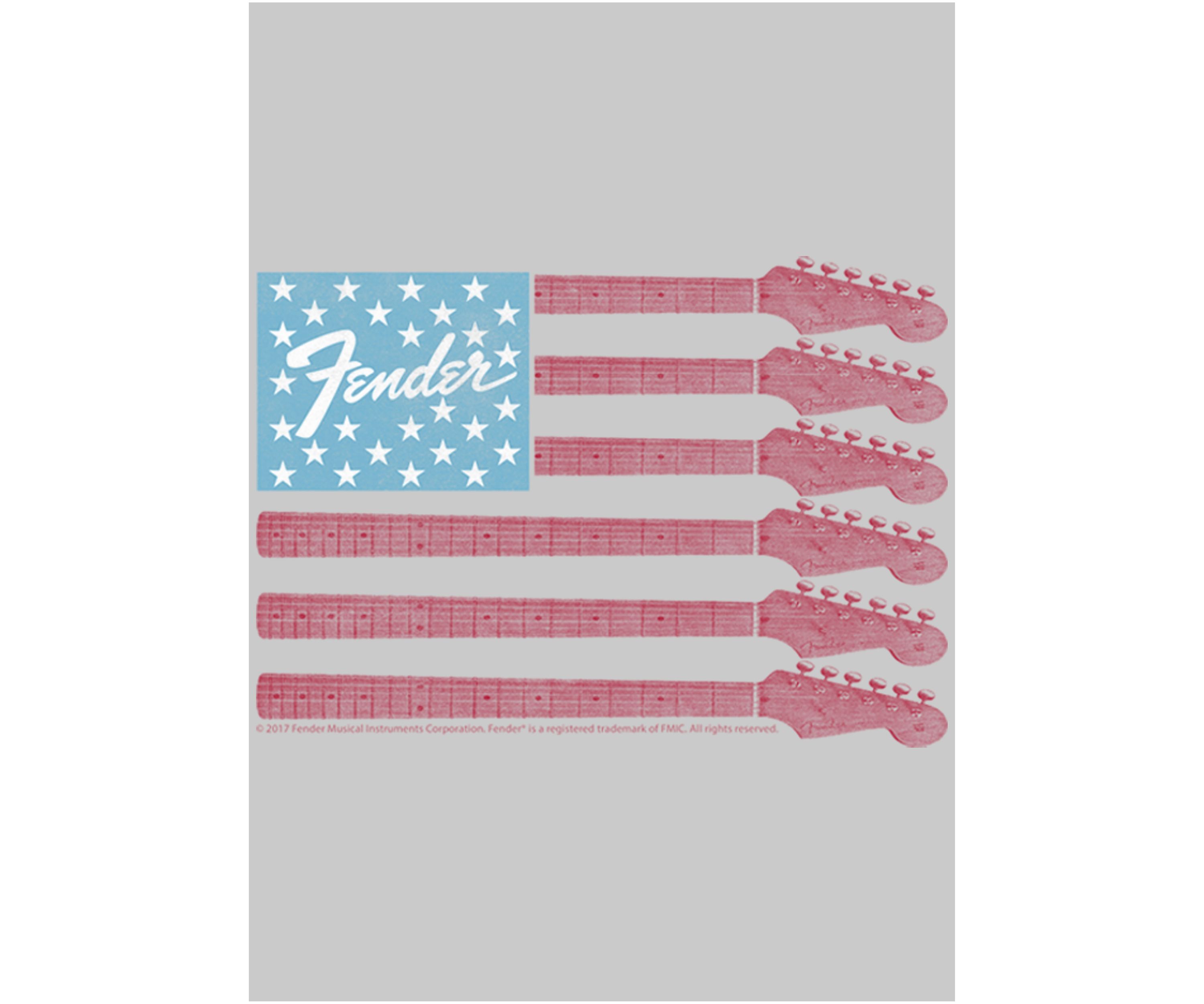 Guitar Flag Graphic Crew Fleece Sweatshirt