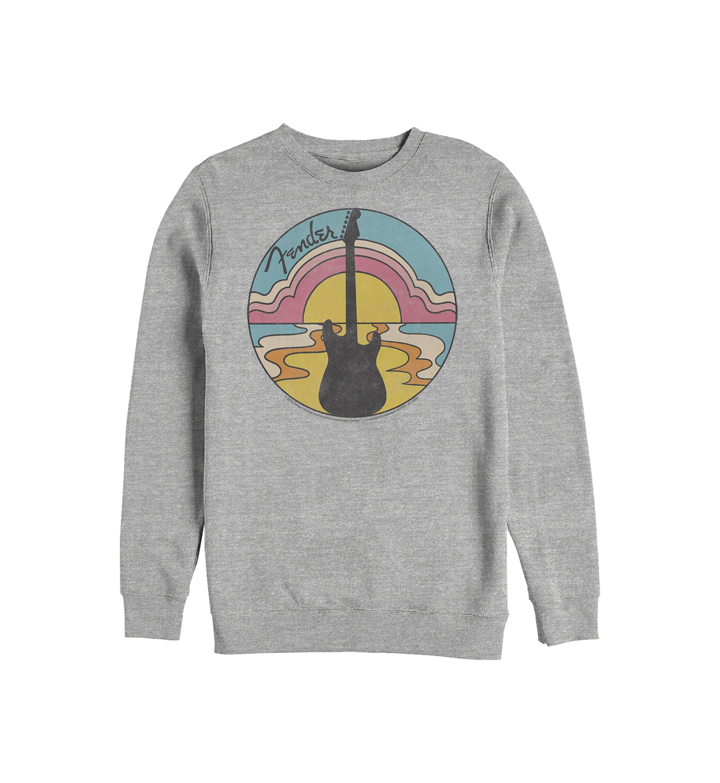 Juniors 70s Graphic Crew Fleece Sweatshirt 