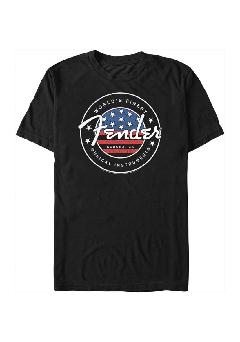 Flag Stamp Graphic T-Shirt