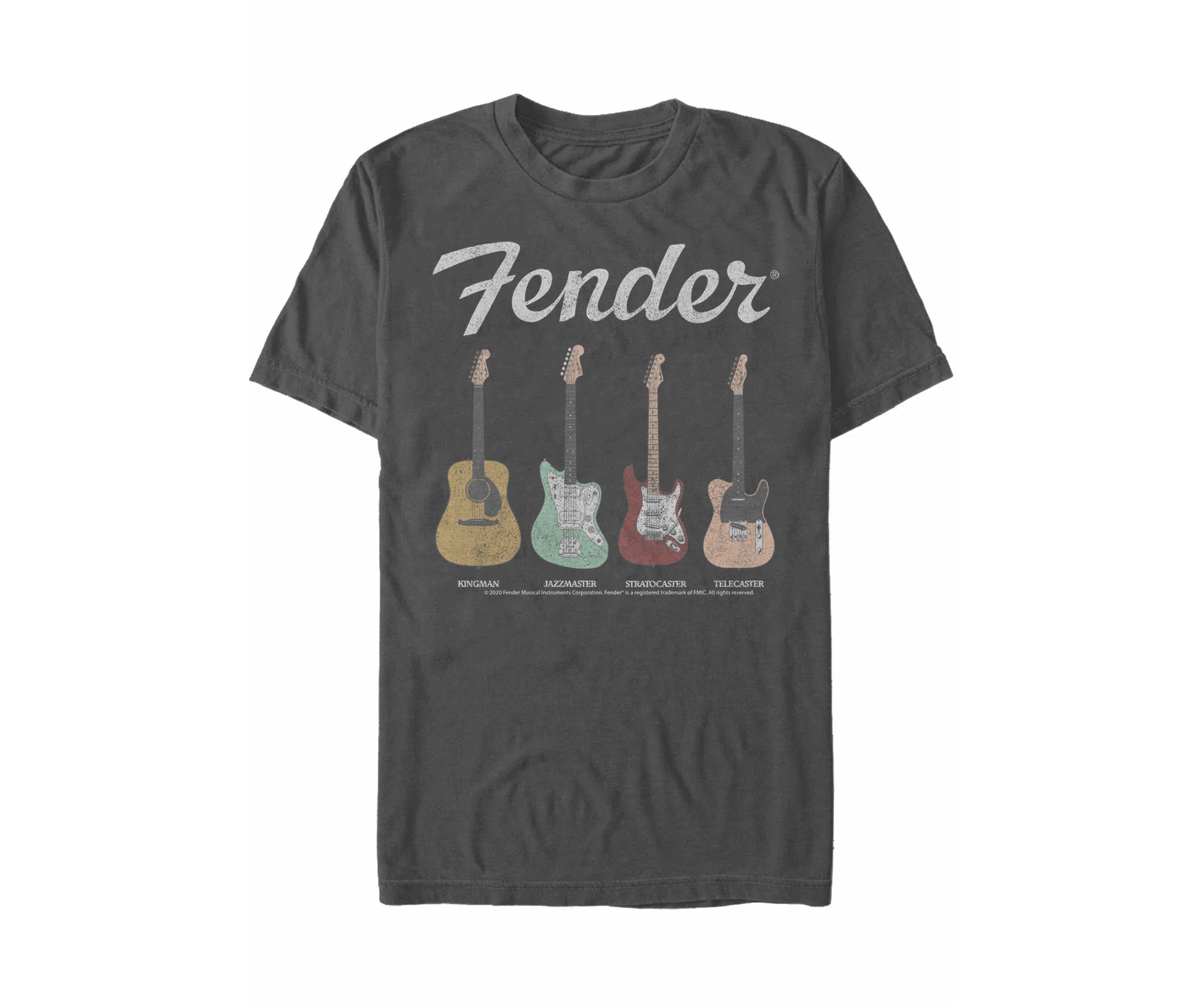 Guitars Distressed Graphic T-Shirt
