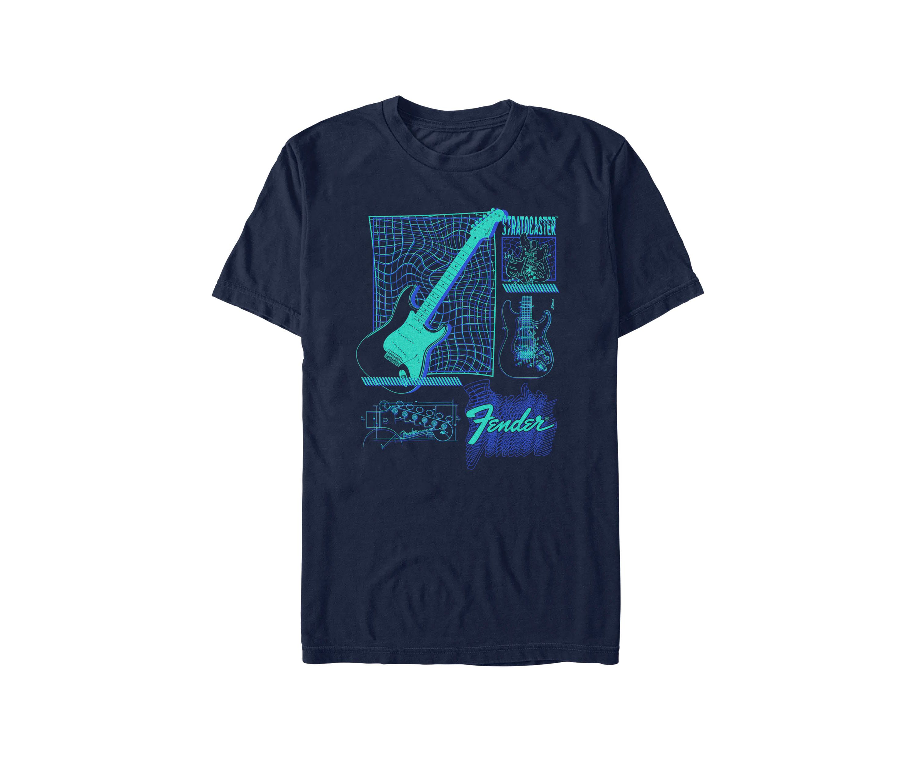 Fender Strat Infographic Graphic T-Shirt