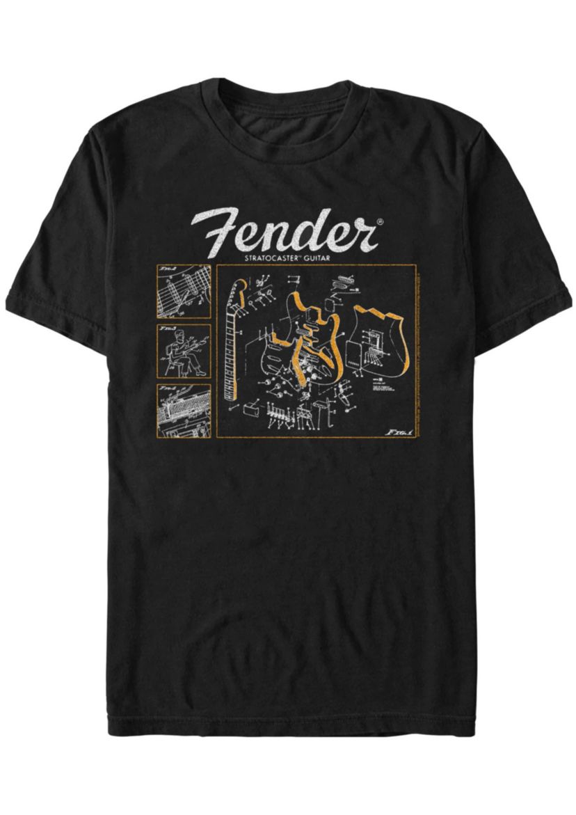 Guitar Parts Graphic T-Shirt