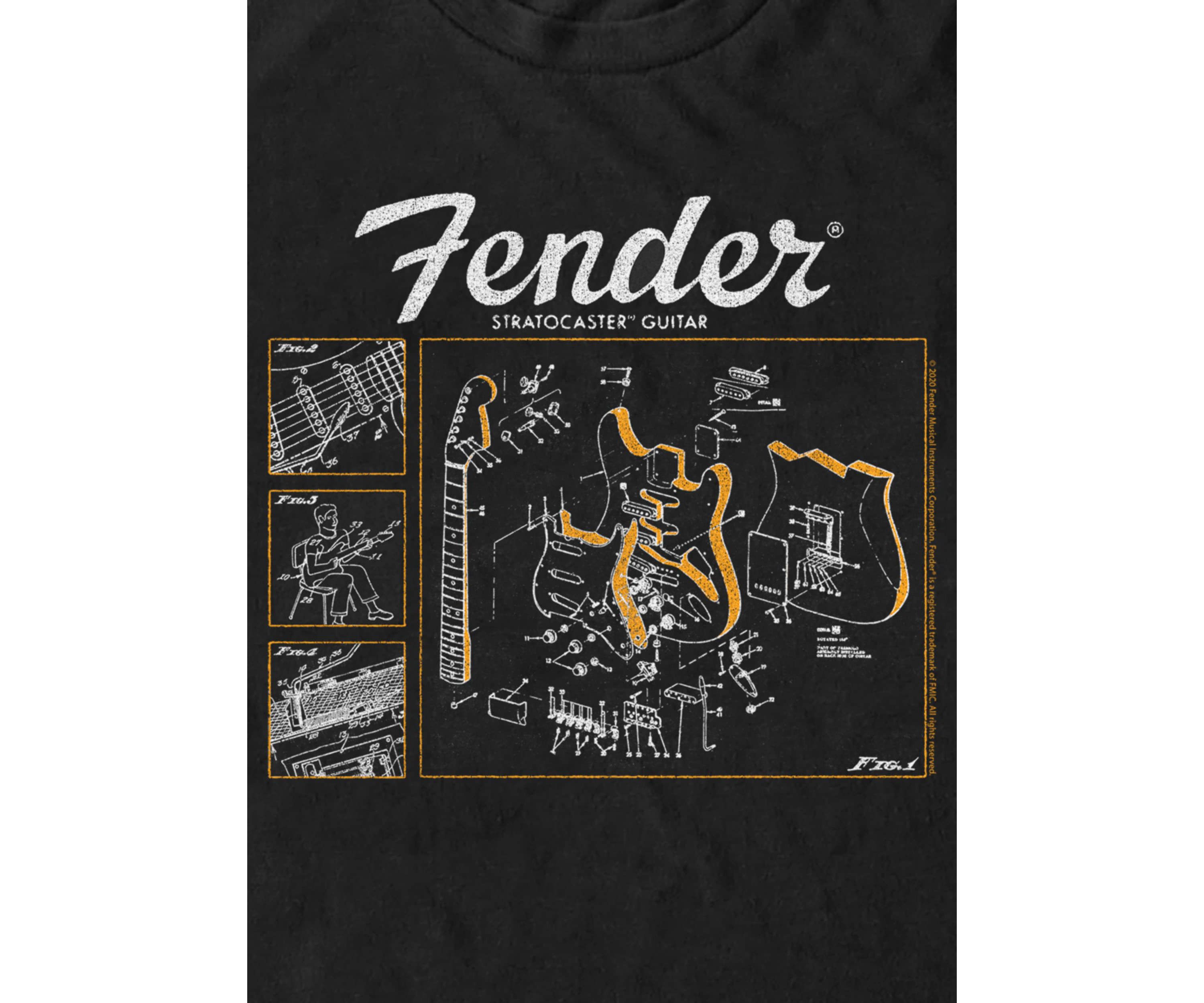 Guitar Parts Graphic T-Shirt