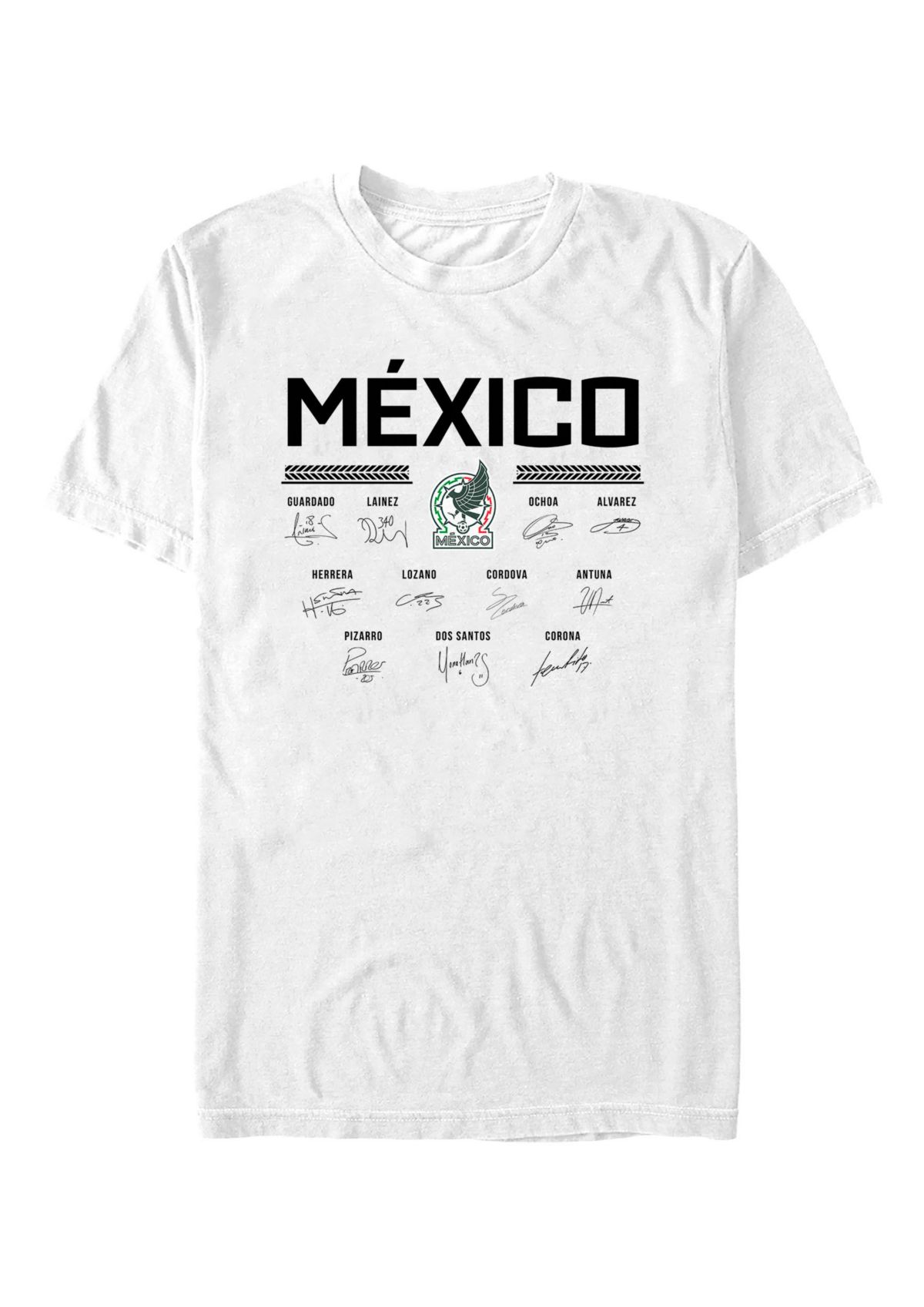 Big & Tall Mexico Soccer Signatures Graphic T-Shirt