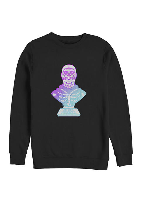 Fortnite Juniors Hail Skull Graphic Crew Fleece Sweatshirt