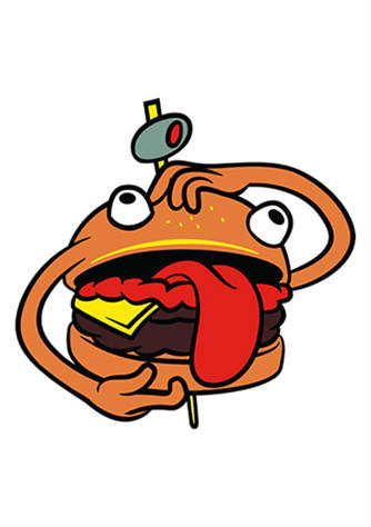 Fortnite Durr Burger Graphic Hoodie Belk
