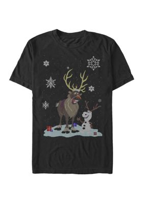 Richtlijnen vertrekken bedrijf Disney® Big & Tall Frozen Olaf Reindeer Sweater Print Short Sleeve Graphic  T-Shirt | belk