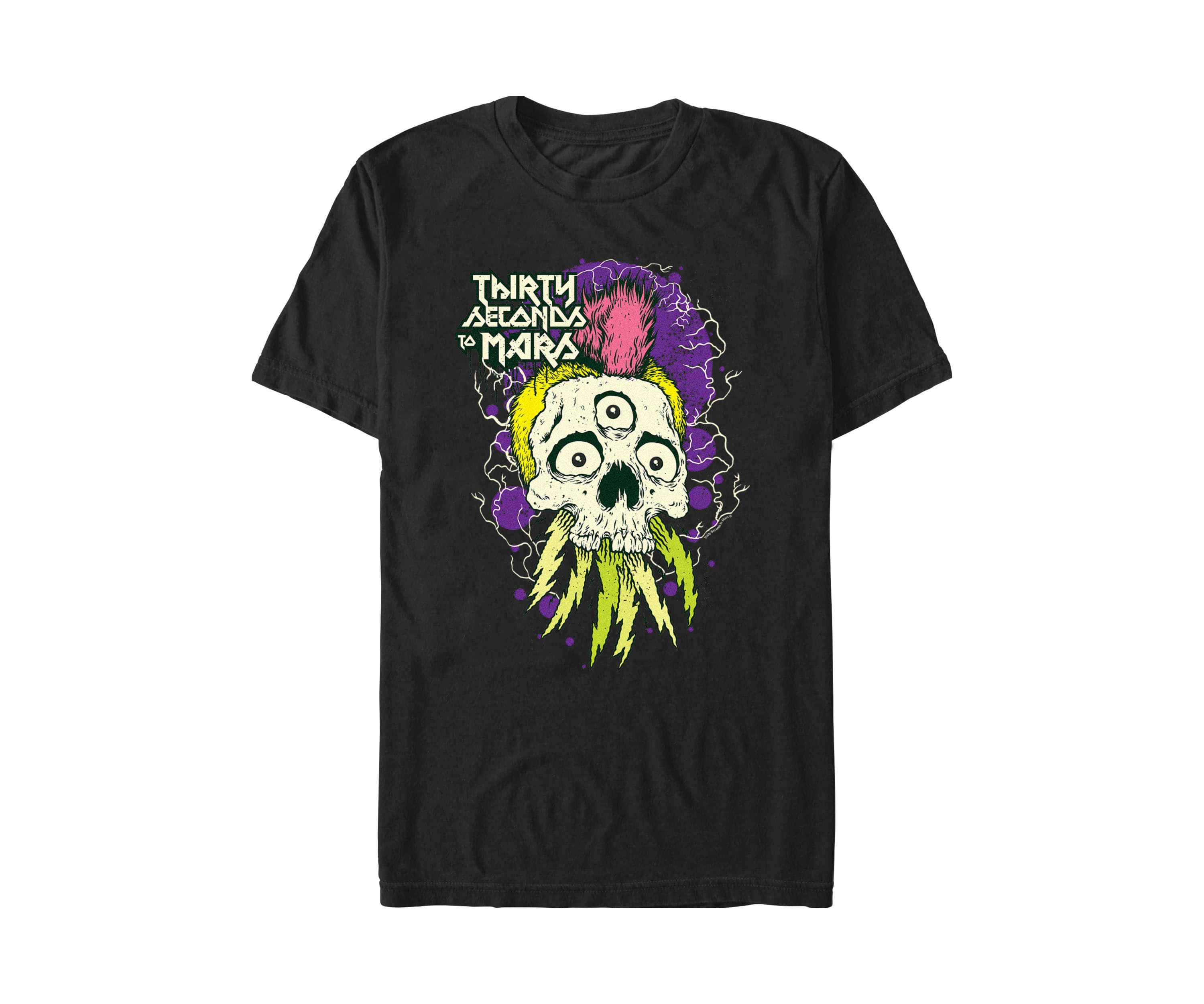Mohawk Skull Graphic T-Shirt