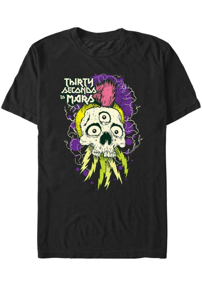 Mohawk Skull Graphic T-Shirt