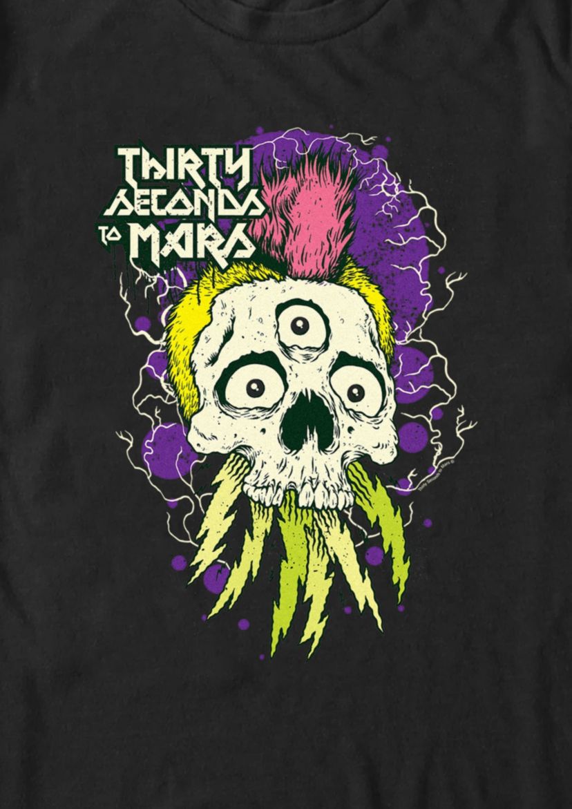 Mohawk Skull Graphic T-Shirt